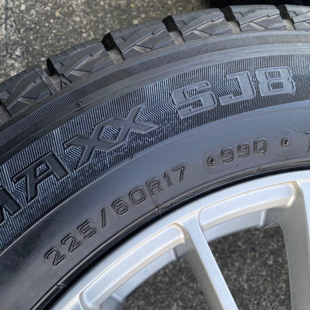 ◇中古バリ溝ダンロップ225/60R17スタッドレスセット30アルファード