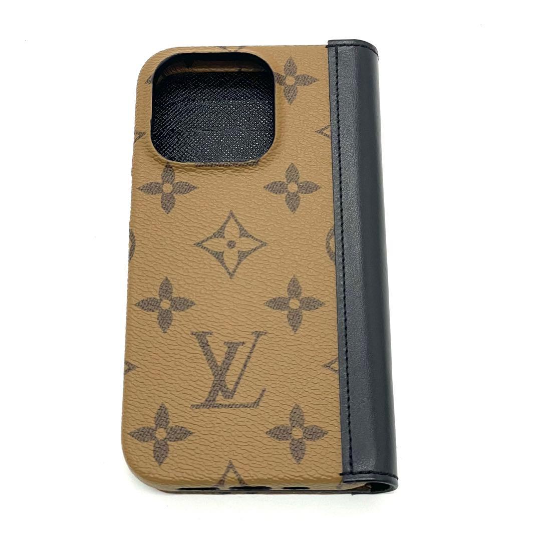 【極美品】ルイヴィトン iPhoneケース 15pro モノグラム リバース