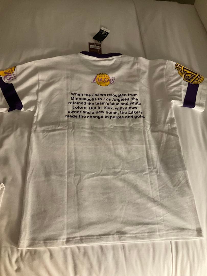 NBA LAKERS 八村塁レイカーズ両面プリントT新品USA Sサイズ