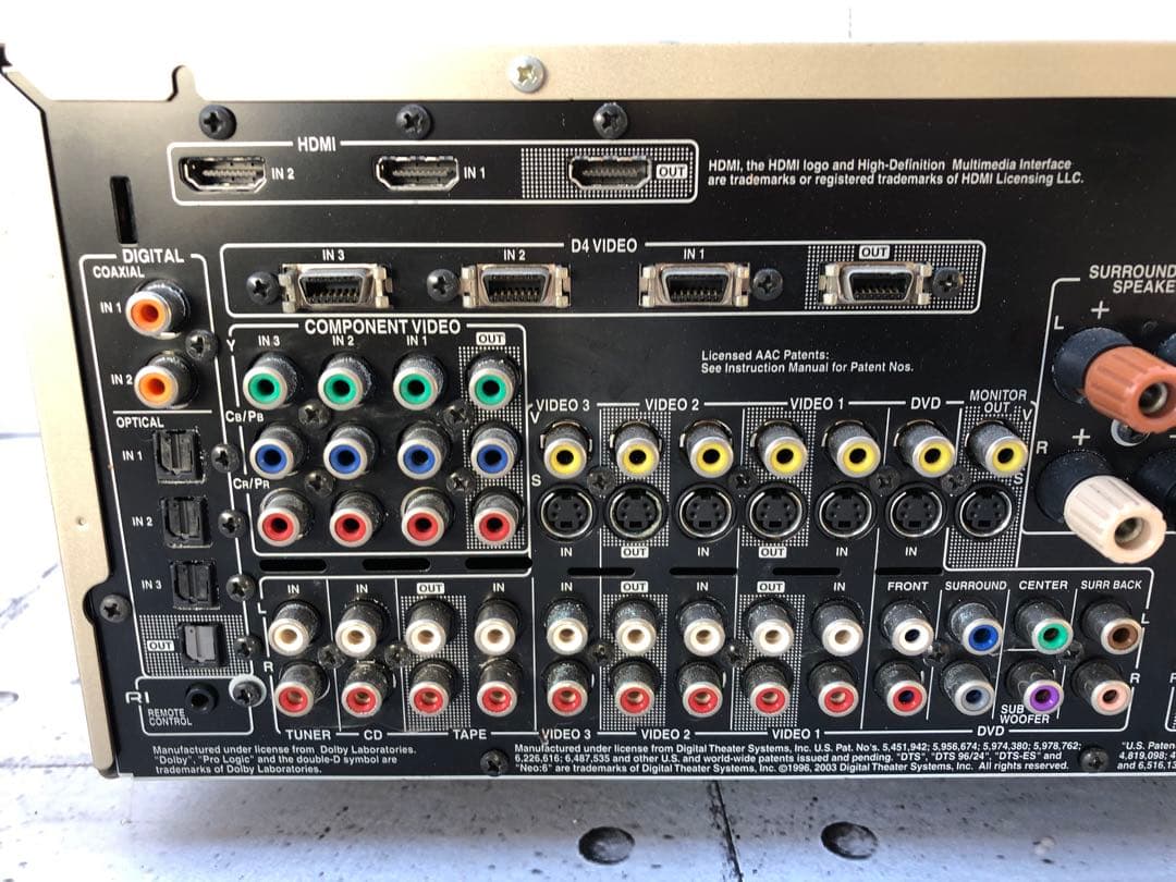 ONKYO AVアンプ TX-SA604 動作品(L23)