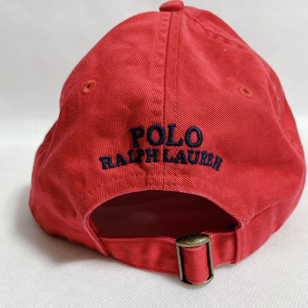 POLO RALPH LAUREN　ポロ　ラルフローレン　赤 キャップ 帽子