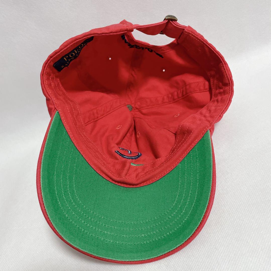 POLO RALPH LAUREN　ポロ　ラルフローレン　赤 キャップ 帽子