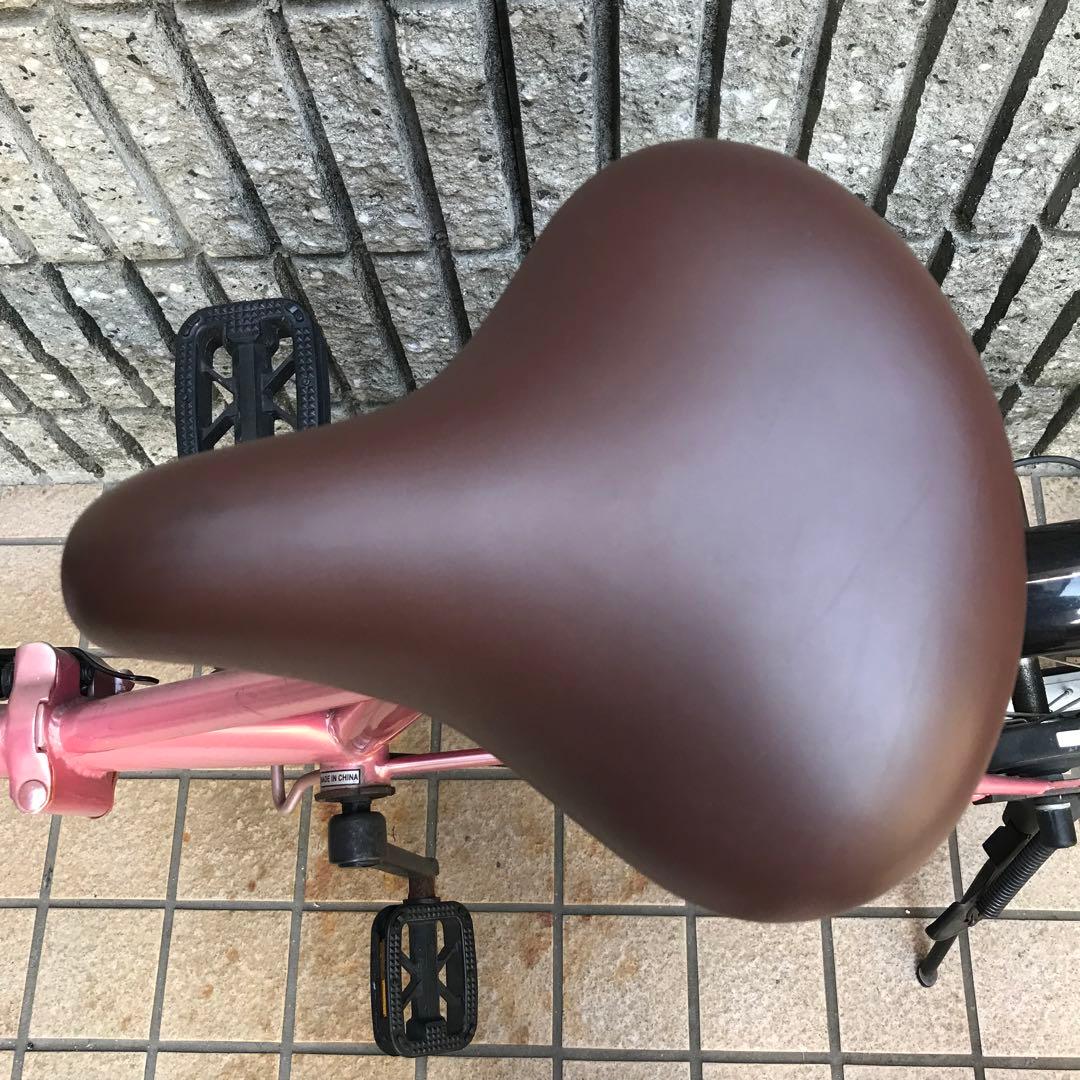 折りたたみ自転車 シマノ 6段変速 20インチ ピンク 女の子 大阪 美品