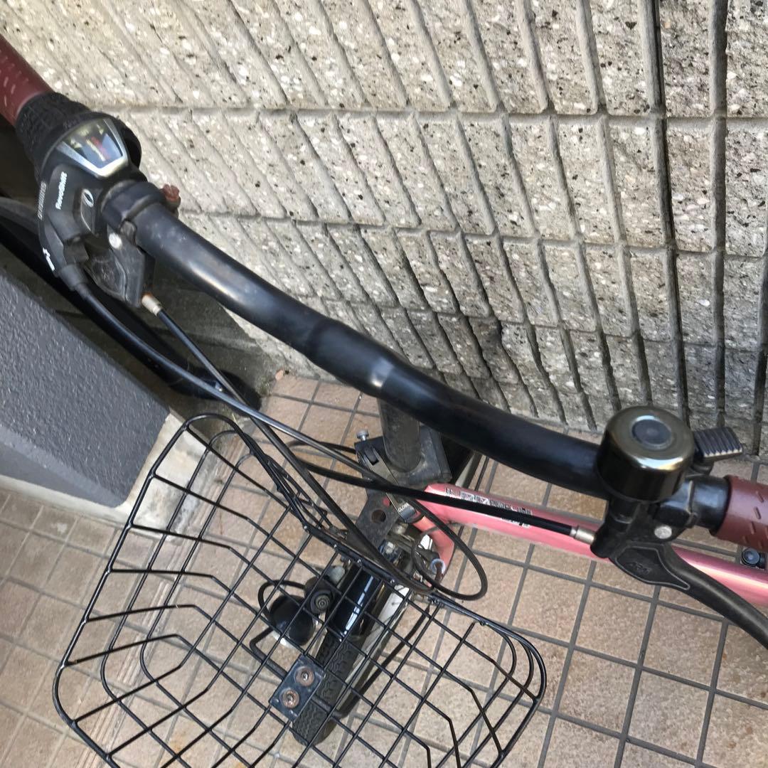 折りたたみ自転車 シマノ 6段変速 20インチ ピンク 女の子 大阪 美品