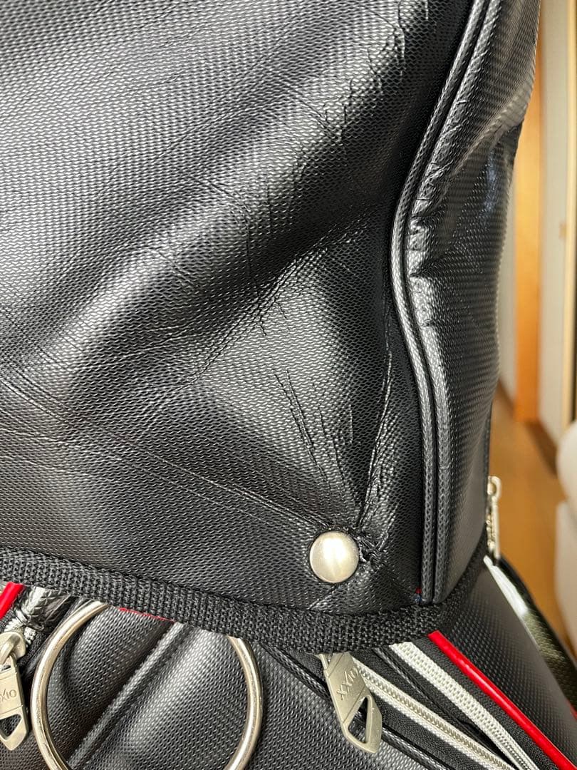 専用　XXIO ゼクシオ キャディバッグ スポーツモデル　レザー調 黒　9.5型