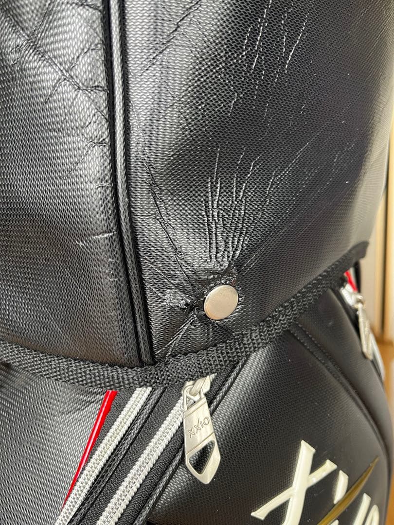 専用　XXIO ゼクシオ キャディバッグ スポーツモデル　レザー調 黒　9.5型