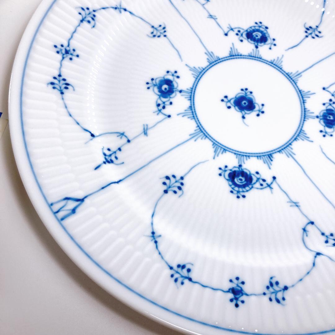 ロイヤルコペンハーゲン ブルーフルテッド プレート 27cm 2枚　|3900|