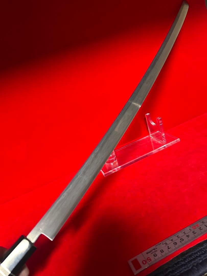 01589 包丁　マグロ包丁　超美品　刃文綺麗　墨流し　地肌綺麗　未使用品