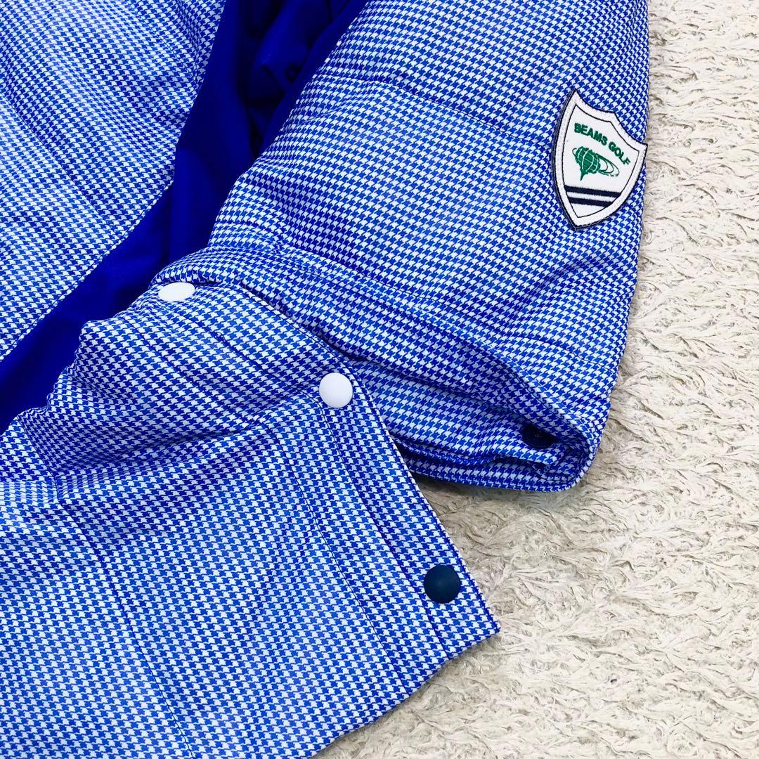 美品 BEAMS GOLF 2way ダウンジャケット ゴルフ M ワッペン