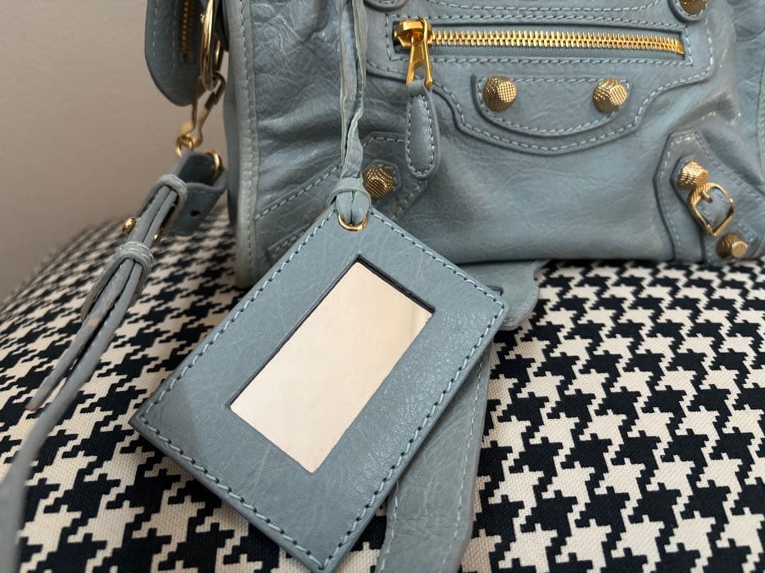 BALENCIAGA ジャイアントミニシティ エディターズバッグ ブルー