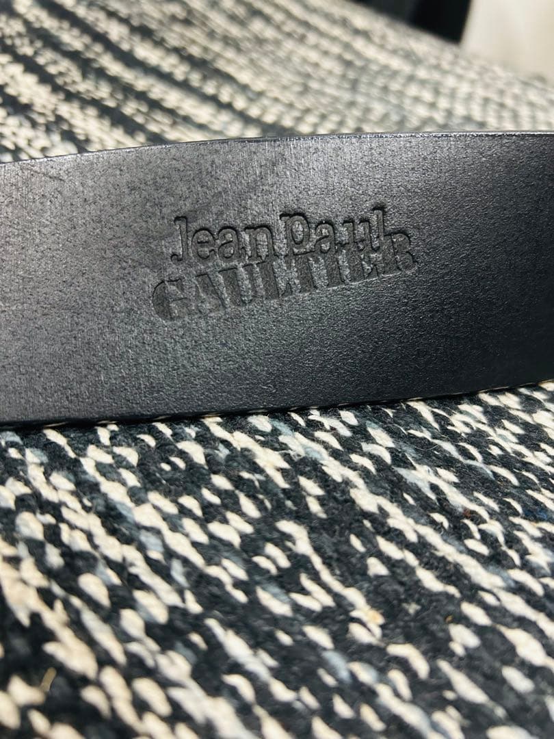 ジャンポールゴルチエ90s アーカイブ / スクエアバックル ワイドレザーベルト