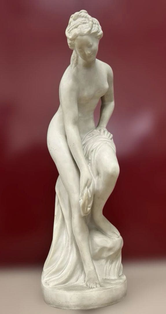 専用　大理石　女性裸婦像　高さ65.5㎝/17.4㌔　東Y7-1020☆1F