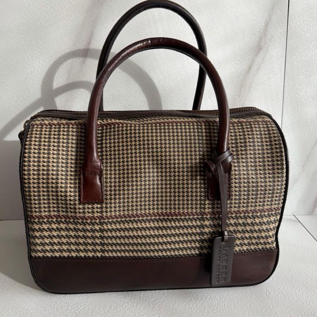 希少 LAUREN RALPH LAUREN 2way ボストン ショルダー