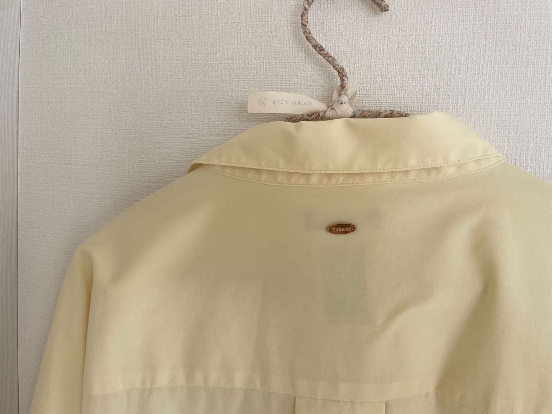 anuans アニュアンス スタンダードシャツ イエロー