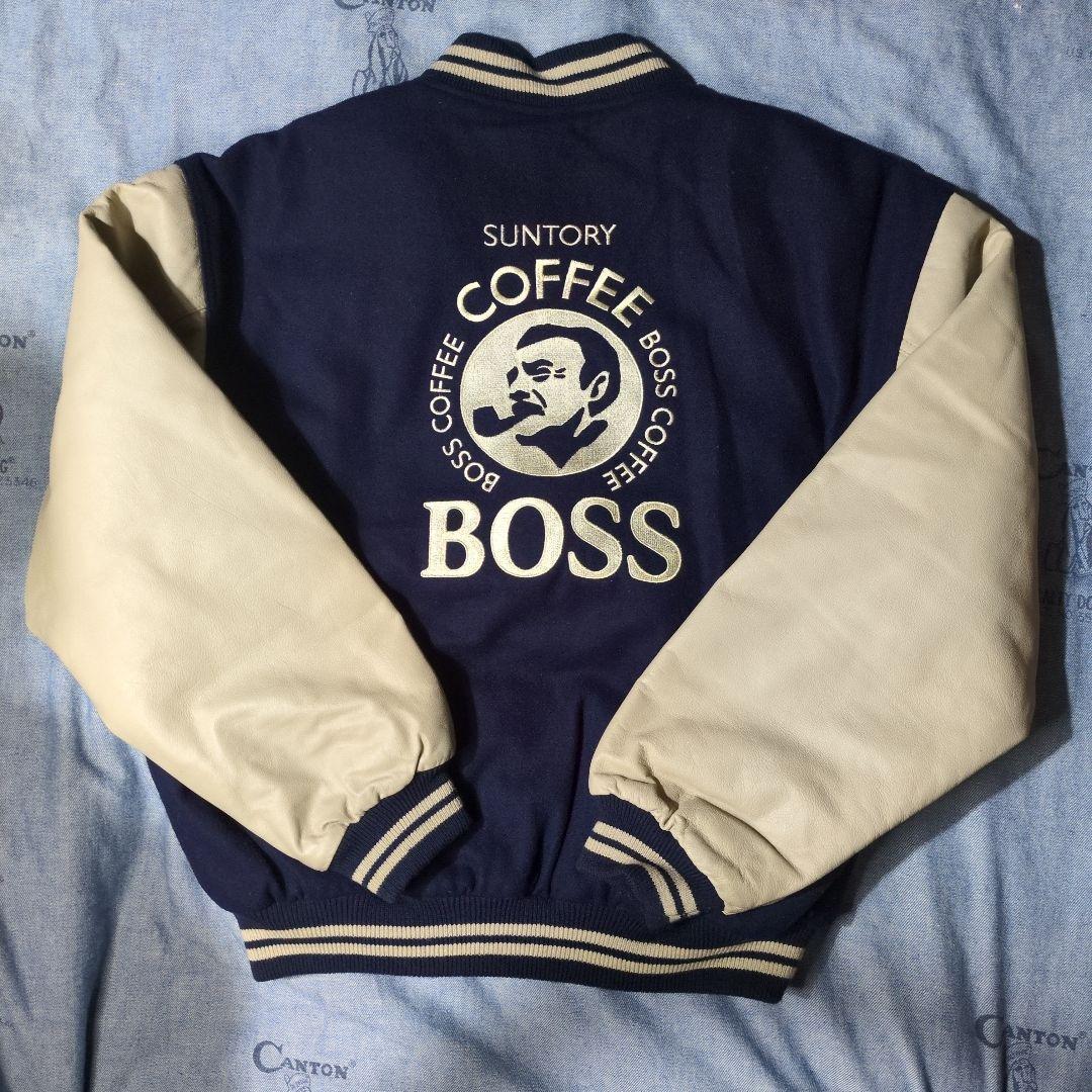 SUNTORY BOSS スタジアムジャンパー　レザースリーブ　懸賞品