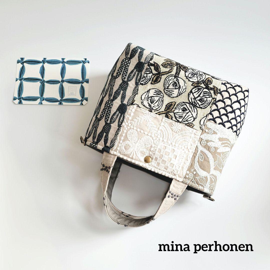ミナペルホネン　パッチワークシンプルトートバック a
