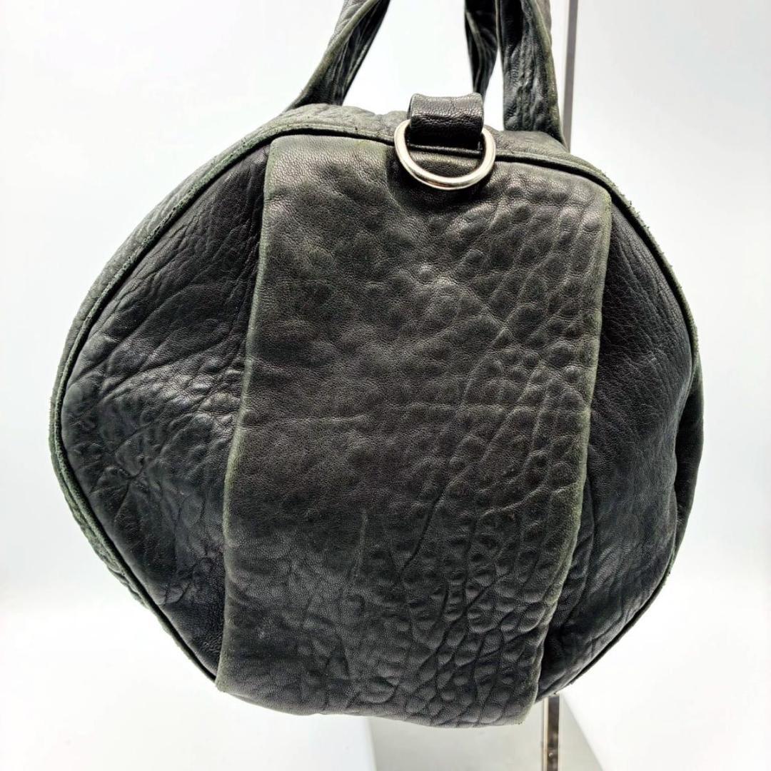 アレキサンダーワン ミニボストン ハンドバッグ レザー シボ革 archiv