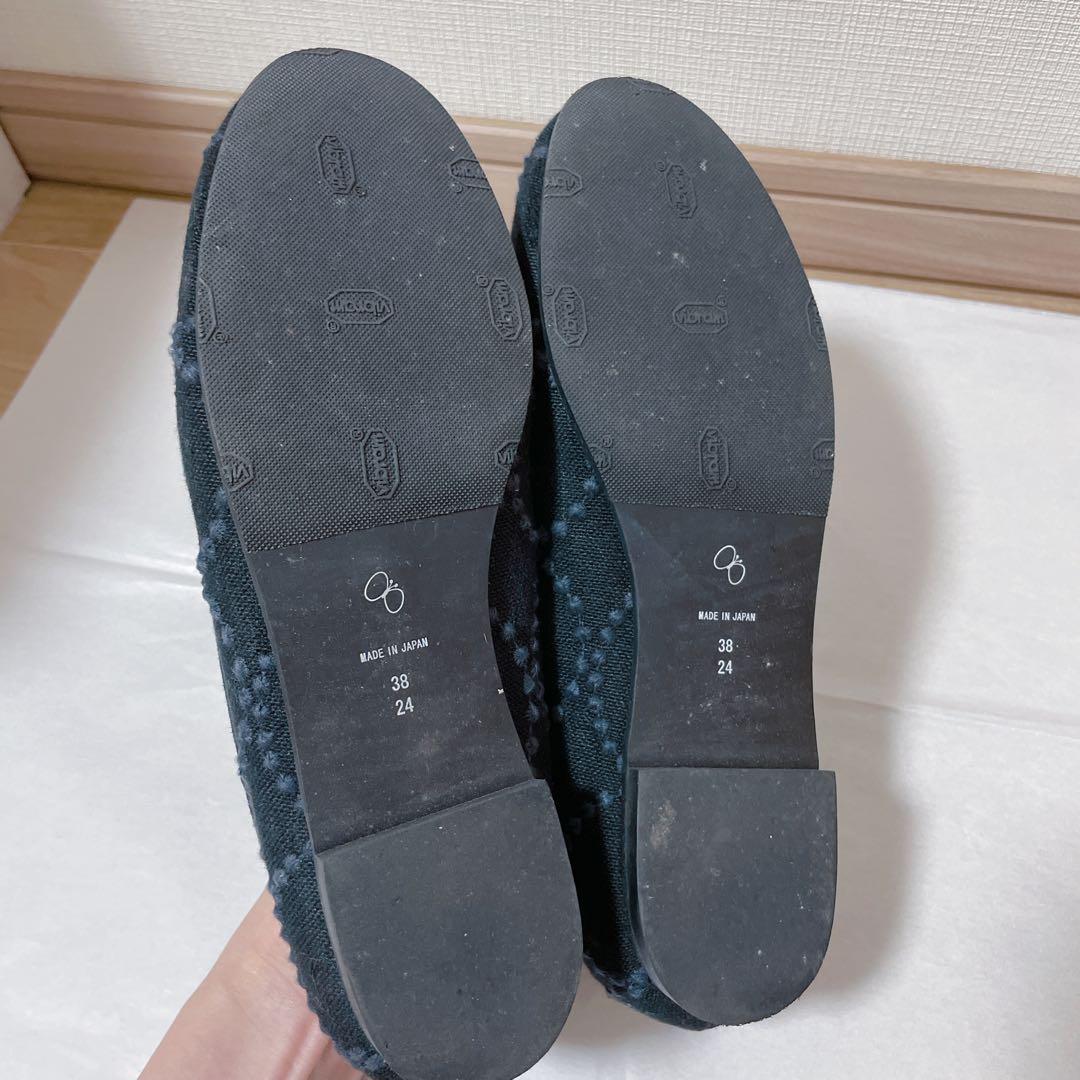 ミナペルホネン 靴 シューズ 黒 タンバリン tambourine