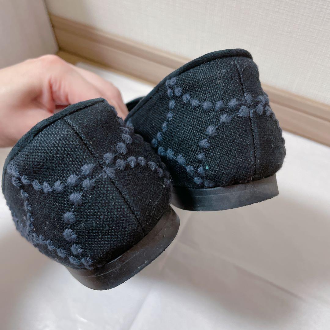 ミナペルホネン 靴 シューズ 黒 タンバリン tambourine