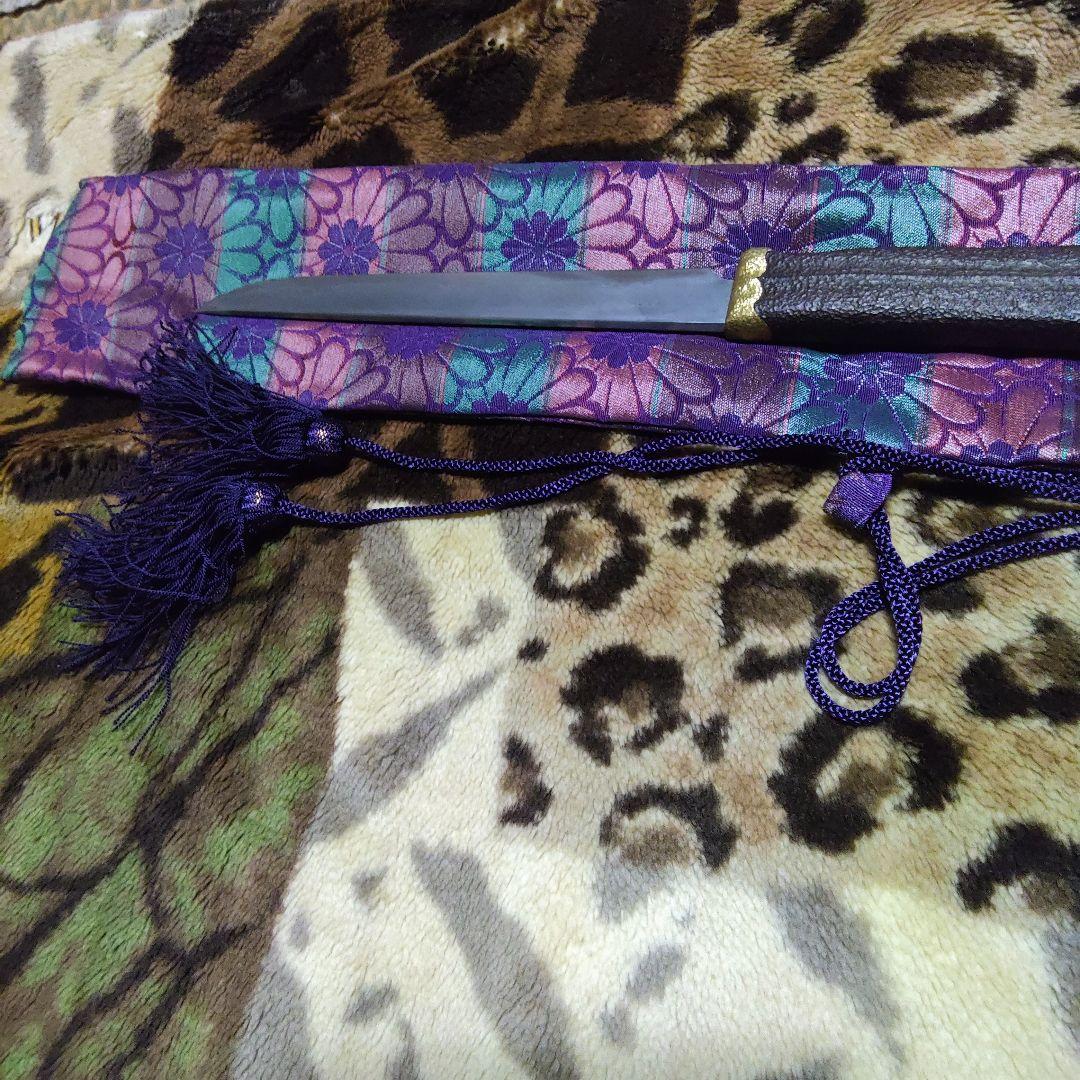 (1月10日までの限定お値下げ中)昭和初期頃　刀匠作　無銘　狩猟小刀　玉鋼