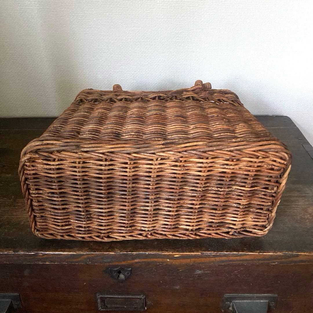 あけび かご カゴバッグ かごバッグ バスケット 自然素材 手づくり スクエア
