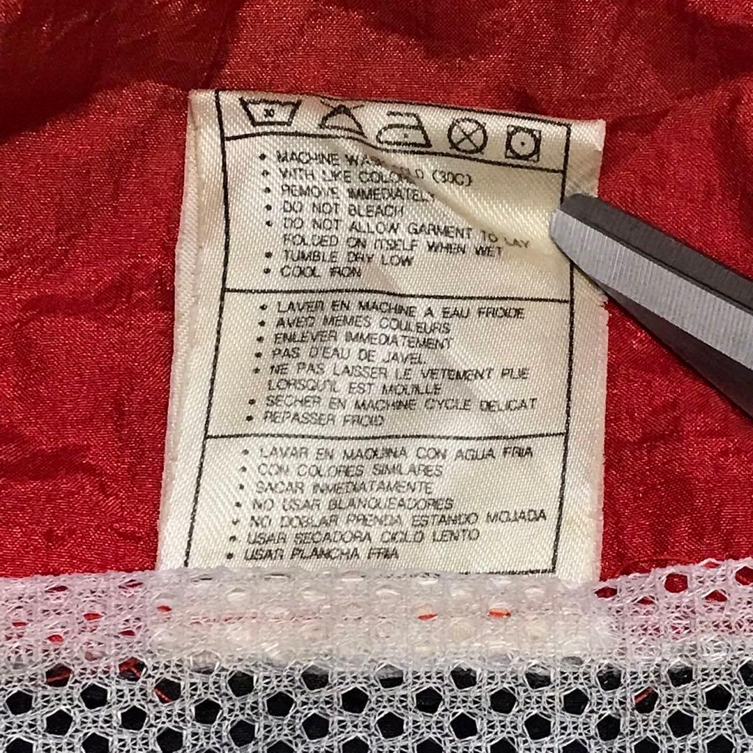 90s NIKE ナイキ　ビンテージナイロンジャケット　風車ロゴ　マルチカラー