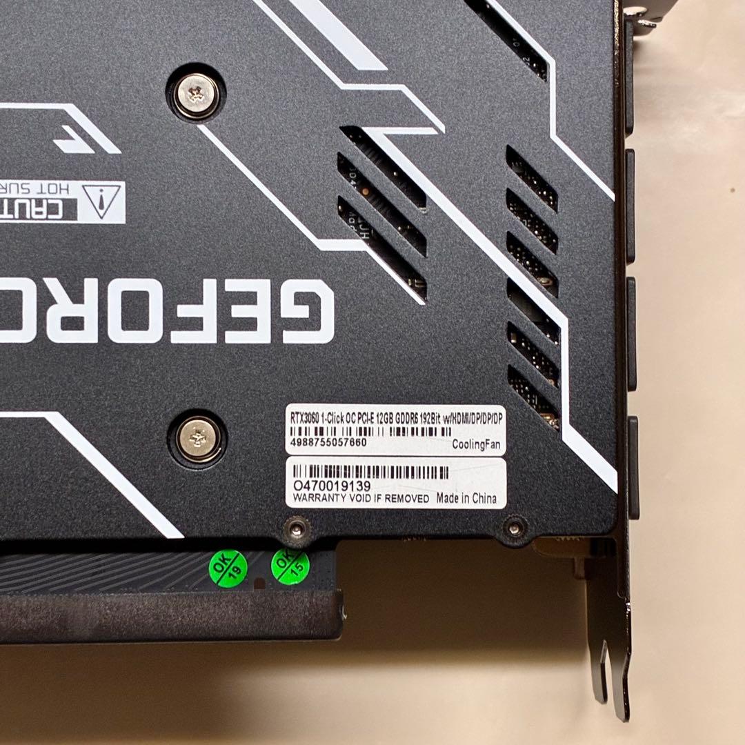 GeForce RTX 3060 グラフィックボード GDDR6 12GB