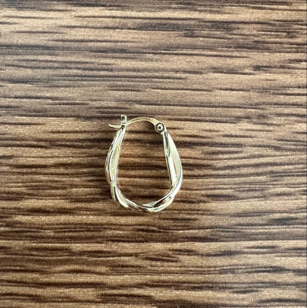 ete エテ K10/K18 ツイスト ひねりフープピアス