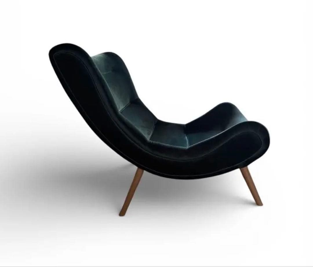 CAGUUU ハイバッククッションソファ グリーン ラウンジチェア