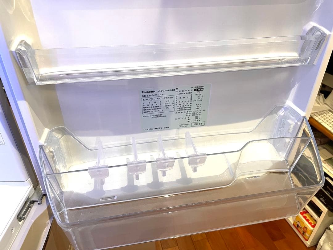 Panasonic NR-E435T-N 冷蔵庫 シルバー