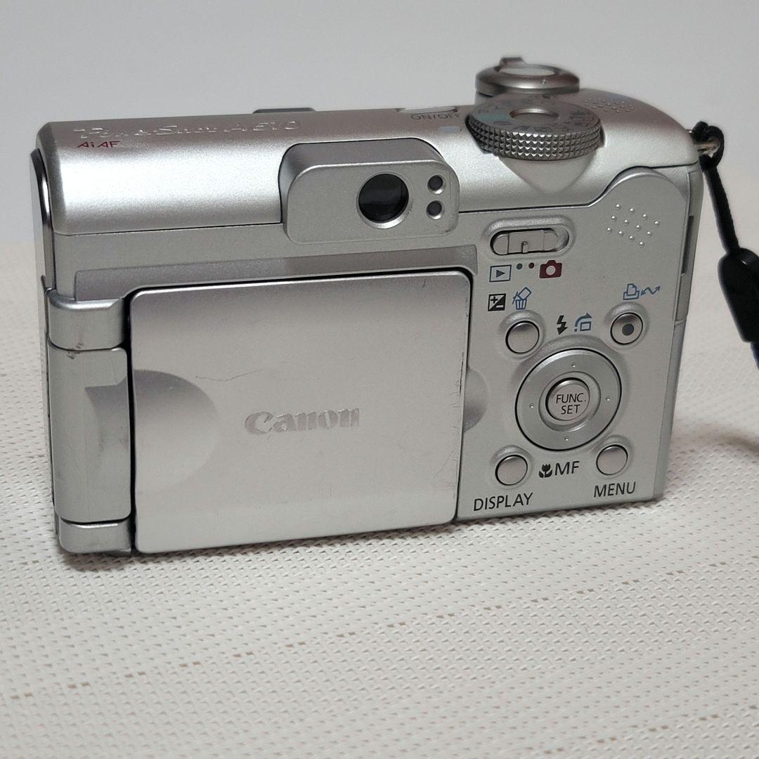 Canon キャノン PowerShot A610 シルバー デジカメ　電池付き