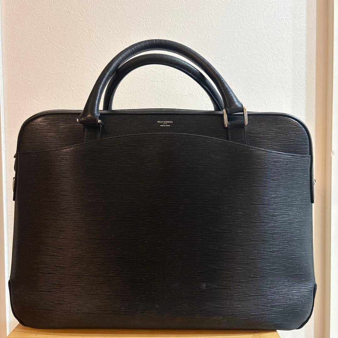 【美品】ペッレモルビダ ビジネスバッグ PELLE MORBIDA 黒