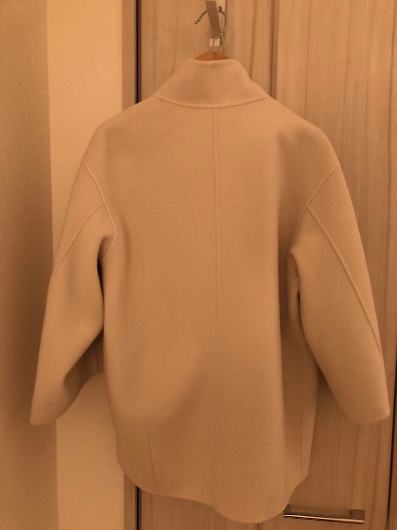 値下　ウールリバー スタンドカラーコート　サイズ32