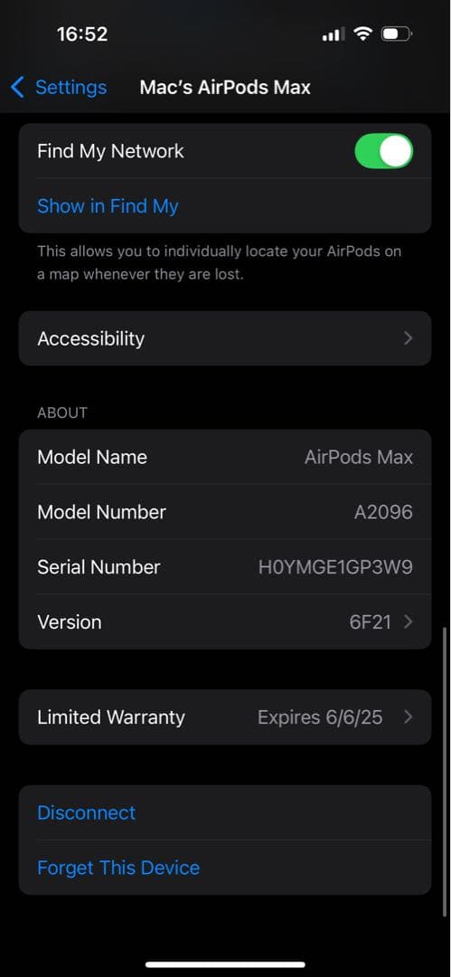 AirPods Max スペースグレイ 保証〜2025年6月6日