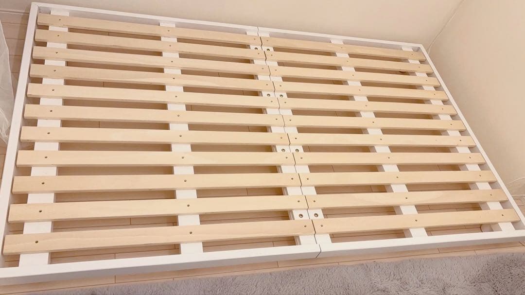 Banon すのこベッド セミダブル　ホワイト