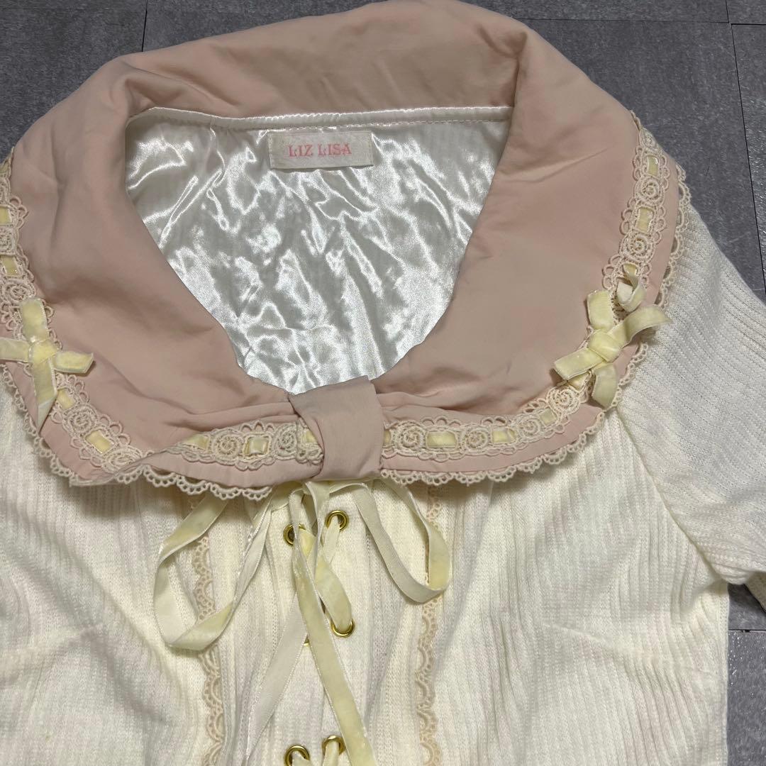 リズリサ リボン ワンピース 花柄 フリル ガーリー 姫ギャル ロリータ