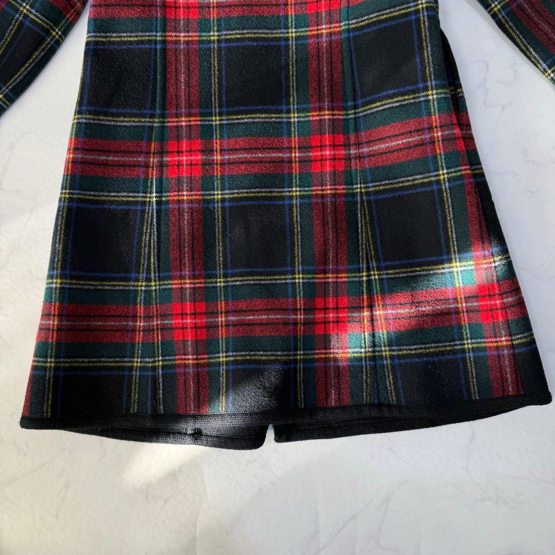 ヨークランド Yorkland チェック柄 ウール ヴィンテージ 赤 緑