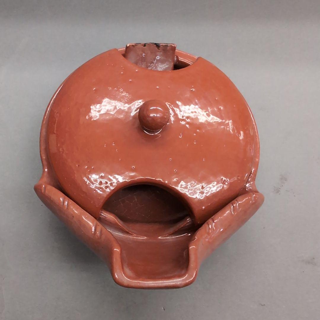 川崎和楽　赤楽　するめ瓦　茶道具