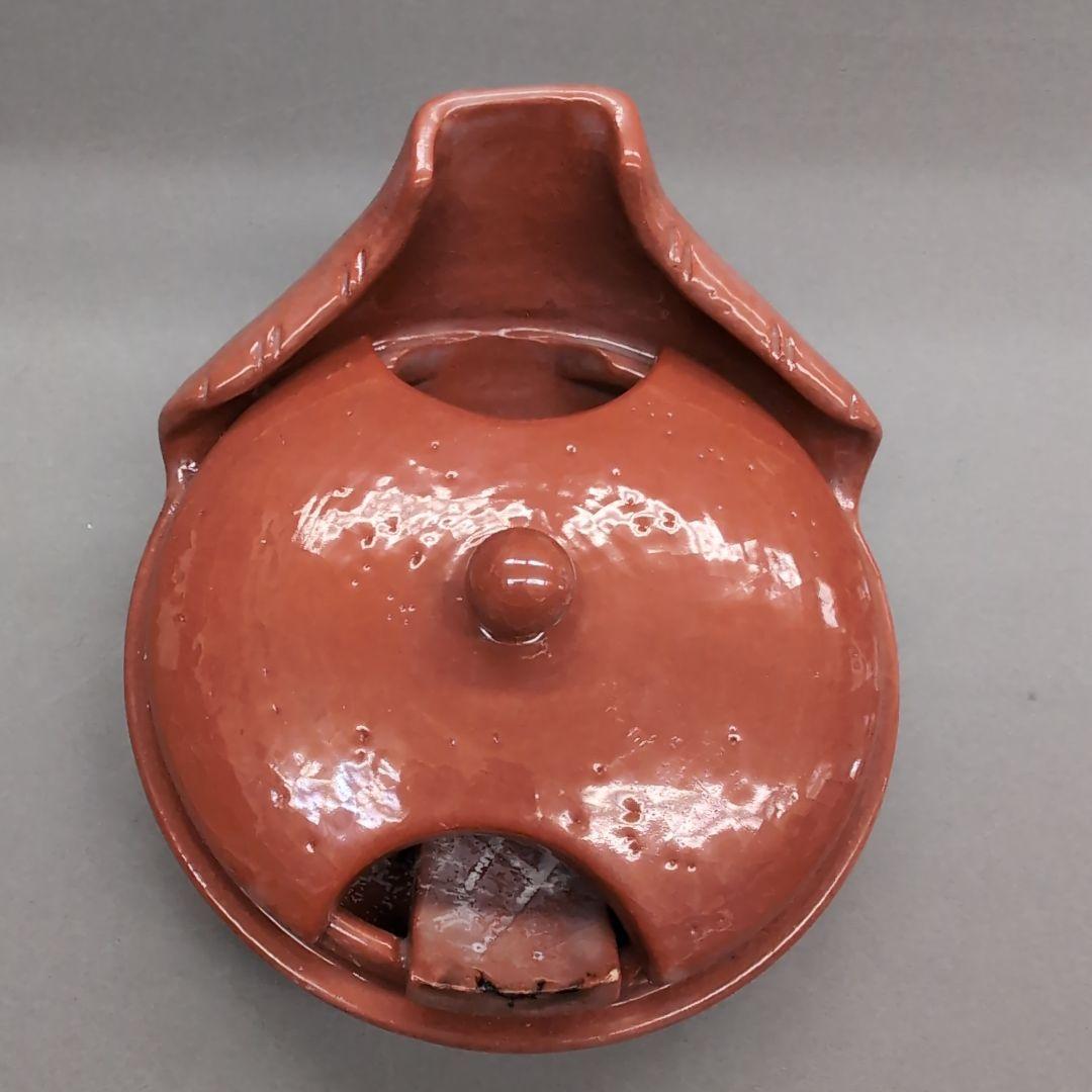 川崎和楽　赤楽　するめ瓦　茶道具