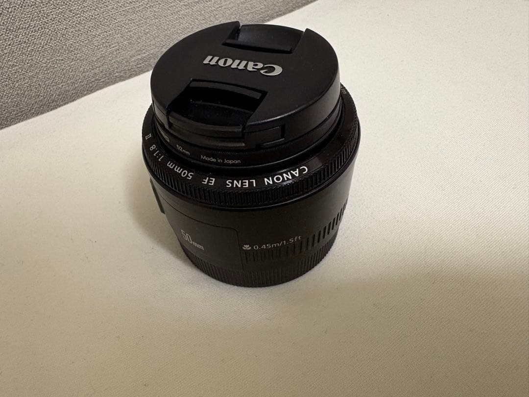 Canon EF 50mm f/1.8 単焦点レンズ フード付