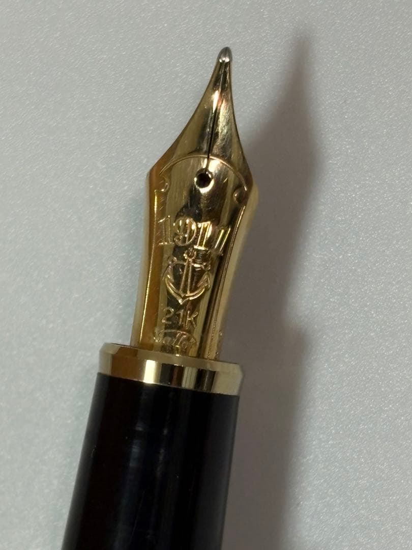 【稀少】セーラー万年筆 長原宣義 ペン先 21K 煤竹 純金プレート 竹取物語