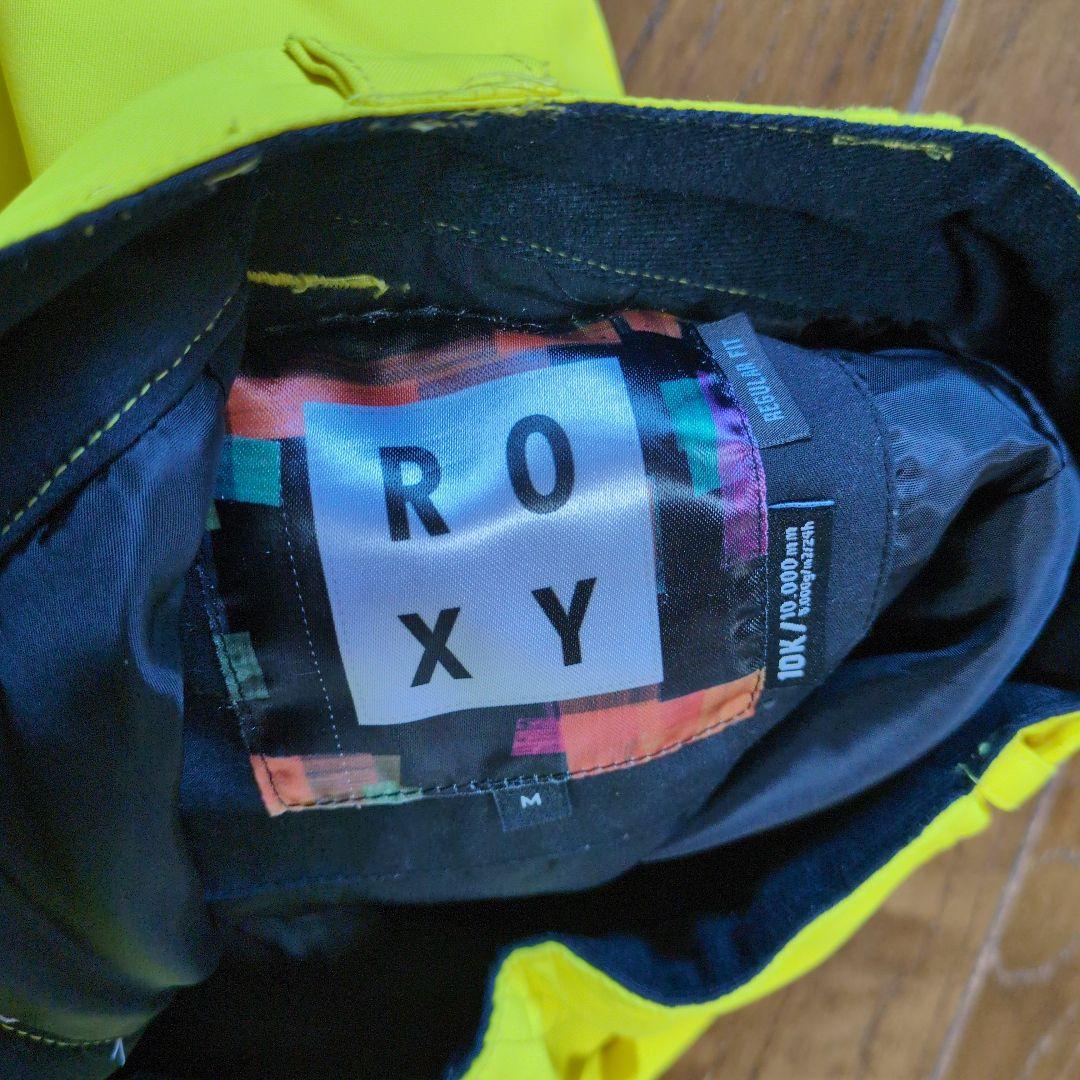 ROXY　スノボウェア　上下セット　Ｍ　ボーダー　イエロー