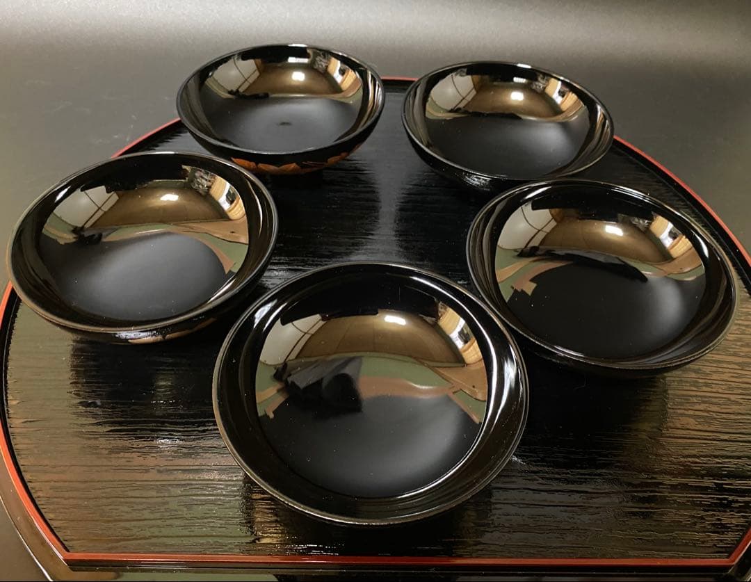 【未使用品】吸い物椀　乙造作　本漆仕上　吸物椀　汁椀　和食器