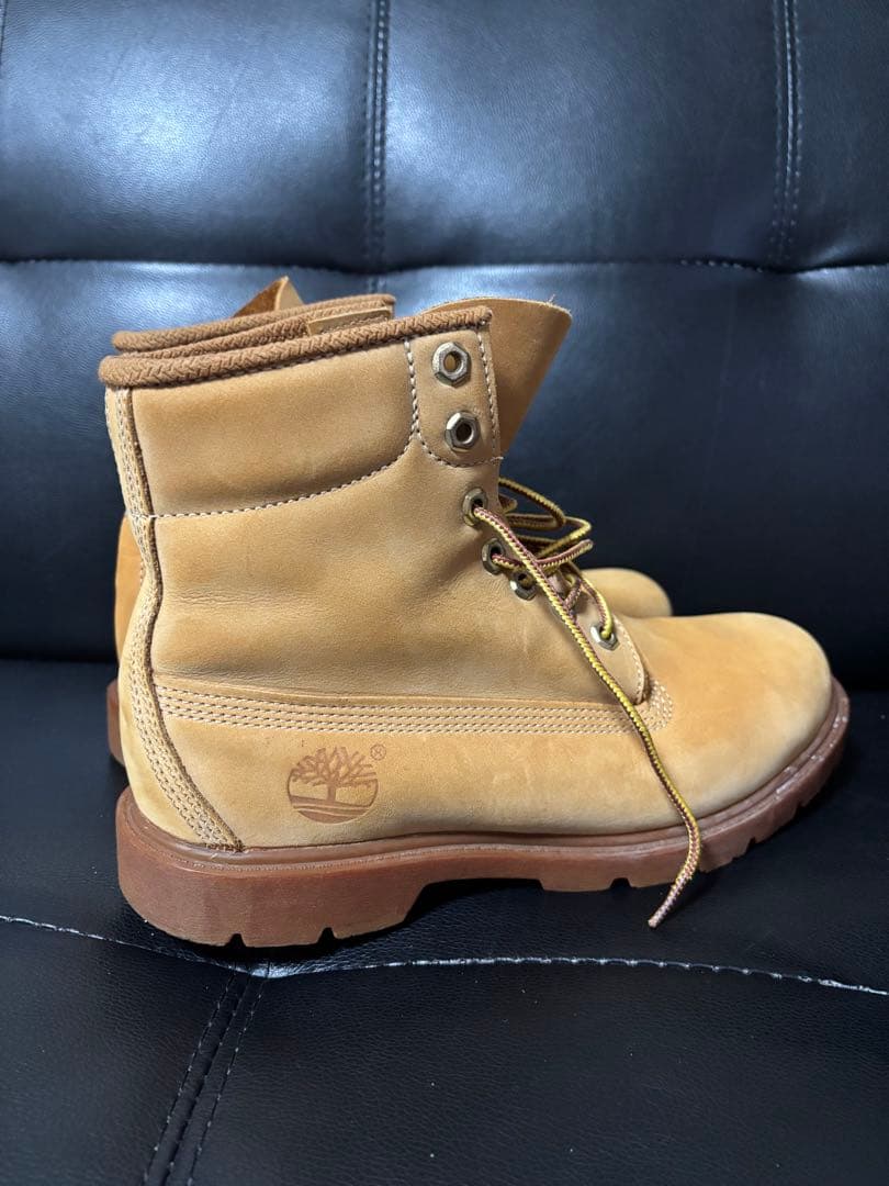美品Timberland 10066 イエローブーツ7 25 ヌバックレザー