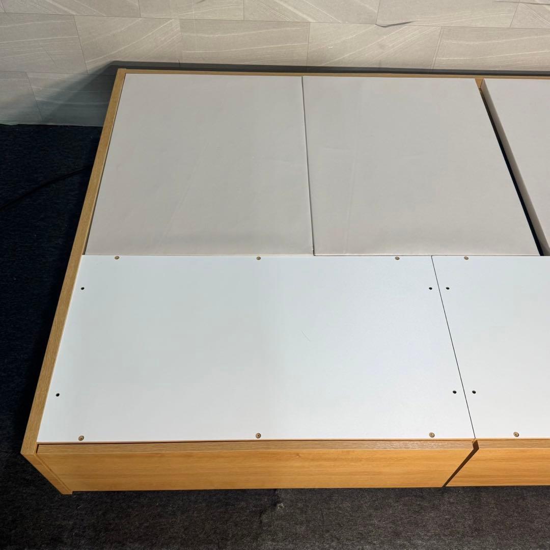 引取限定価格 ニトリ ベッドフレーム ダブル コンセント 収納付き d4741