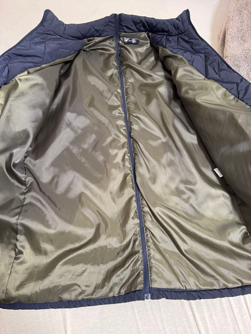 美品 Milk teaママコート ネイビー ダッカー フリーサイズ