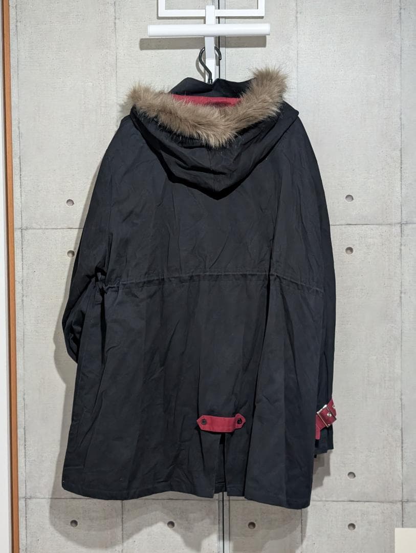 Favorite フェイバリット モッズコート 赤黒 フリーサイズ