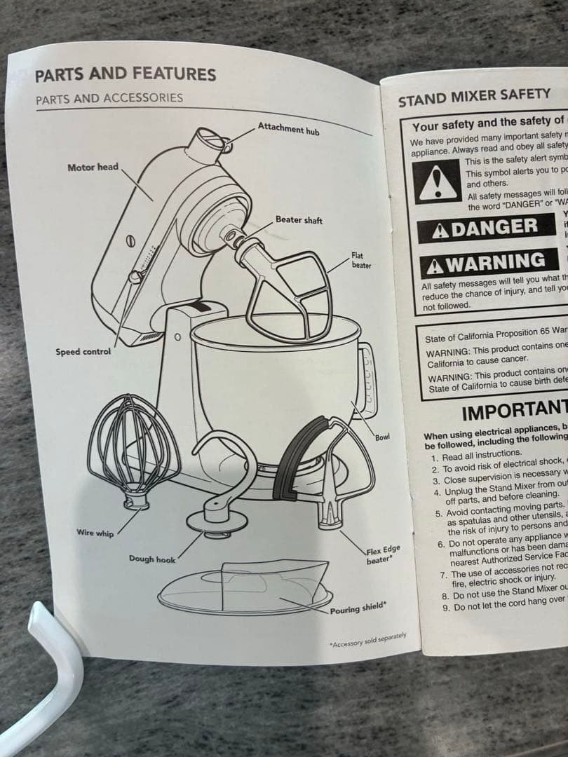 【美品】 KitchenAid スタンドミキサー キッチンエイド 5クォート