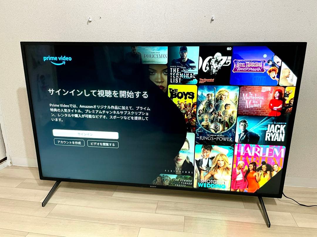 美品！SONY 55V型 4K 液晶テレビ BRAVIA KJ-55X8000H