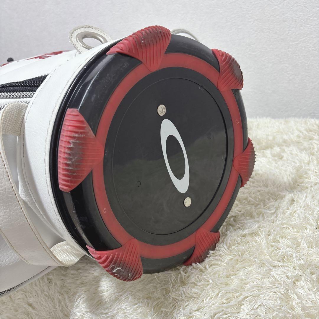 【美品】 オークリー キャディバッグ カート式 8分割 レザー・エナメル仕様